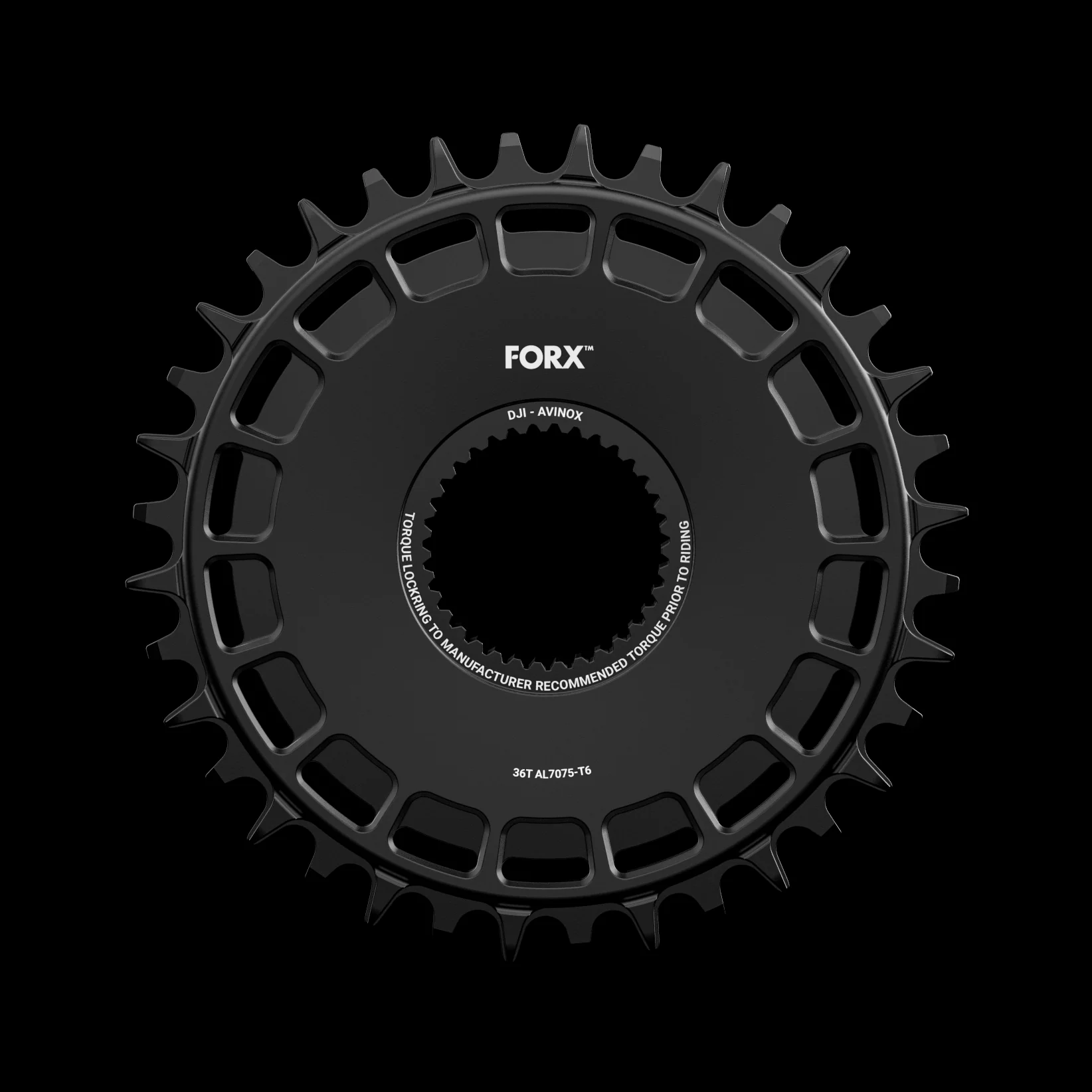 Forx Chainring 34T Black