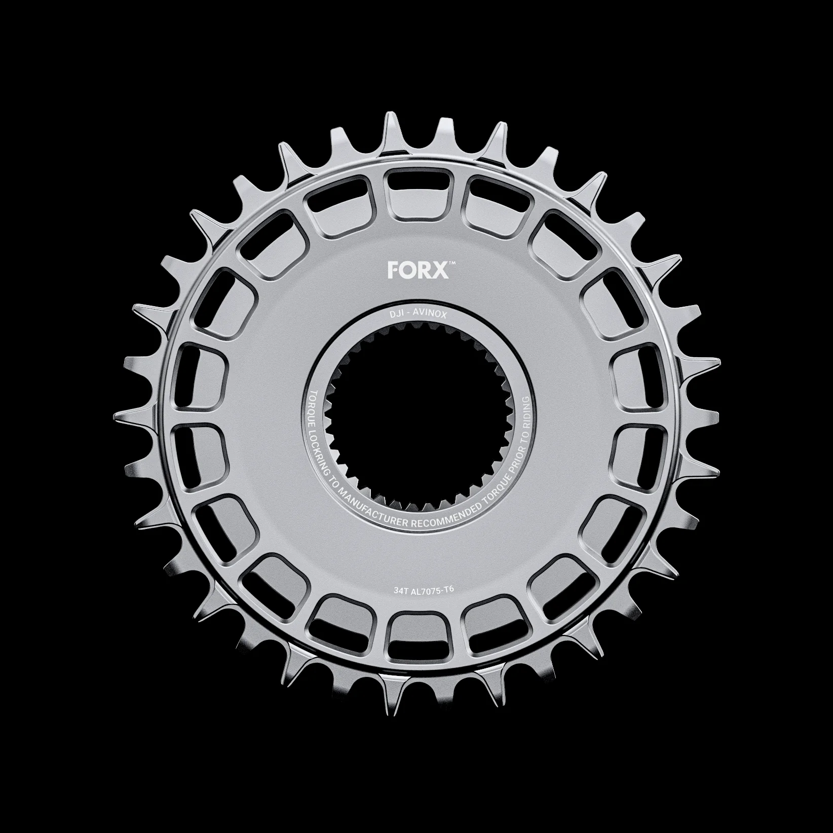 Forx Chainring 34T Silver